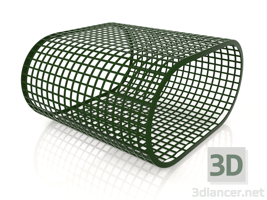 3D Modell Couchtisch (Flaschengrün) - Vorschau