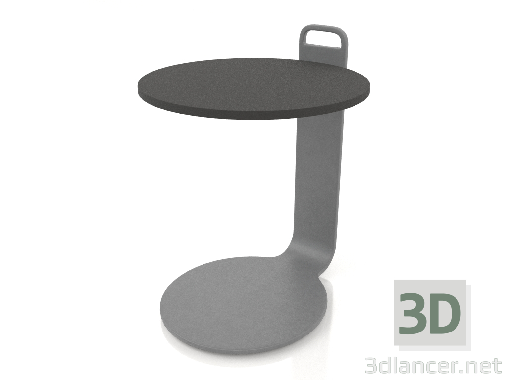 3d модель Стол кофейный Ø36 (Anthracite, DEKTON Domoos) – превью