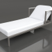 Modelo 3d Chaise longue com encosto de cabeça elevado (cinza quartzo) - preview