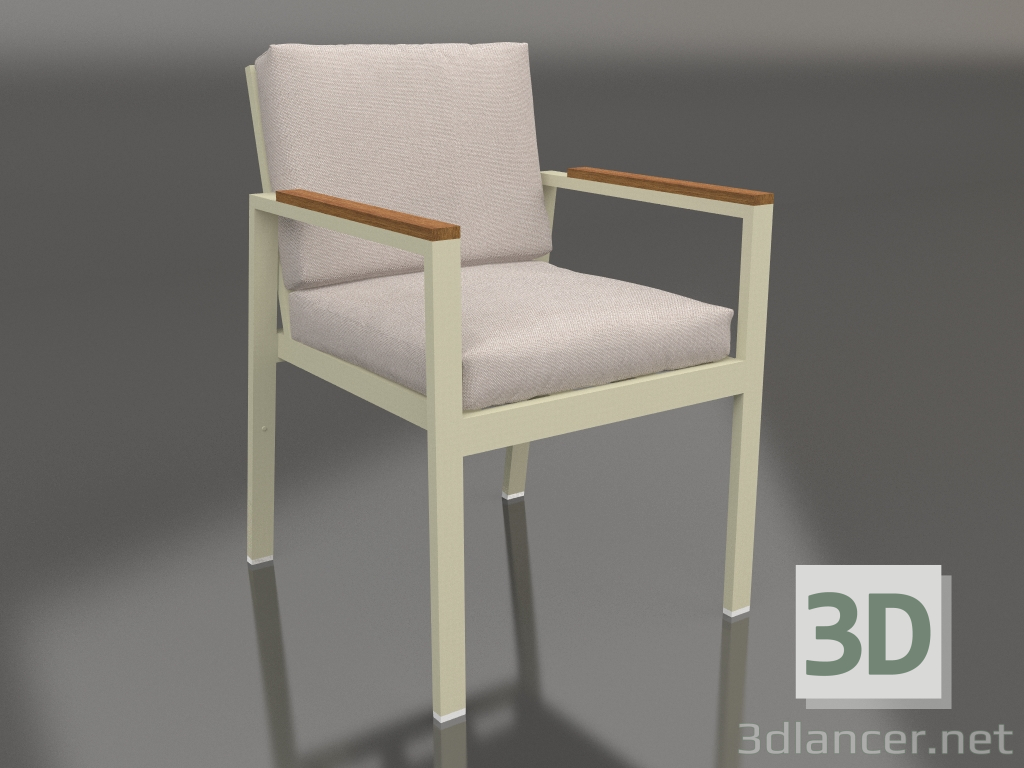 3D modeli Yemek sandalyesi (Altın) - önizleme