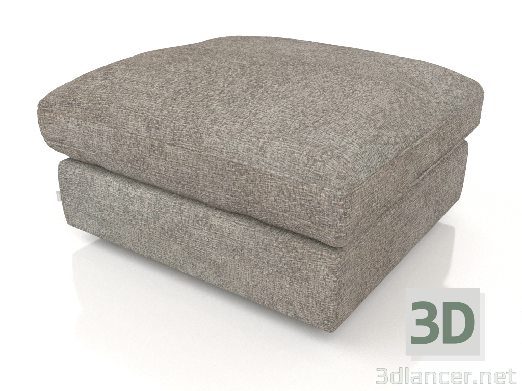 Modelo 3d Pufe Sense (Cinza Suave) - preview