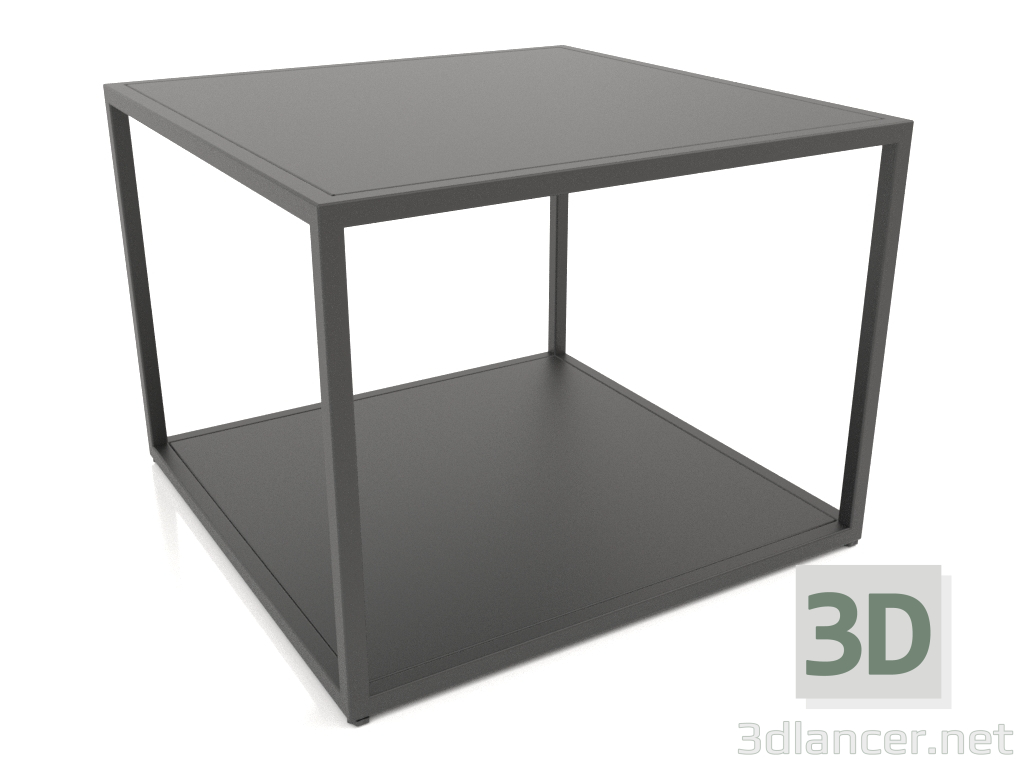 Modelo 3d Mesa de centro quadrada de dois níveis (METAL, 60X60X44) - preview