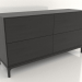 3 डी मॉडल दराजों वाली छाती FARGO 1500x450x800 मिमी (काला ओक) - पूर्वावलोकन