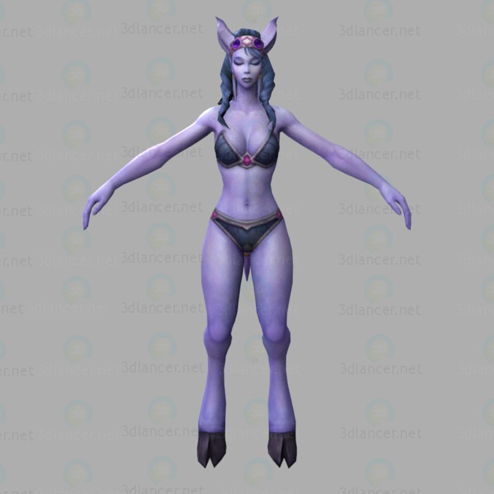 modello 3D Wow-Draenei - anteprima