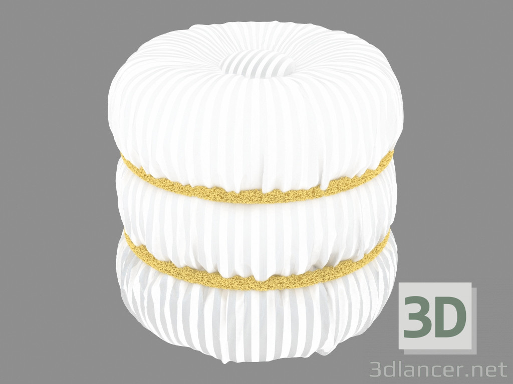 3D Modell Puff im klassischen Stil 482 - Vorschau