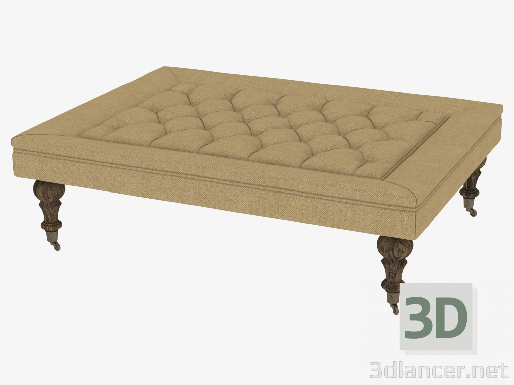 3d модель Отоманка BRUGGEN TUFTED OTTOMAN (7801.0001.H) – превью