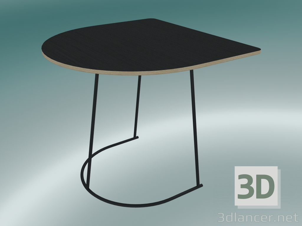 Modelo 3d Mesa de centro Airy (Half size, Black) - preview