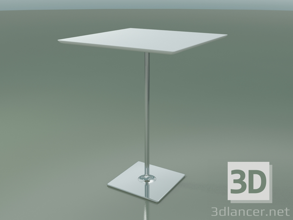 modèle 3D Table carrée 0687 (H 105 - 80x80 cm, M02, CRO) - preview