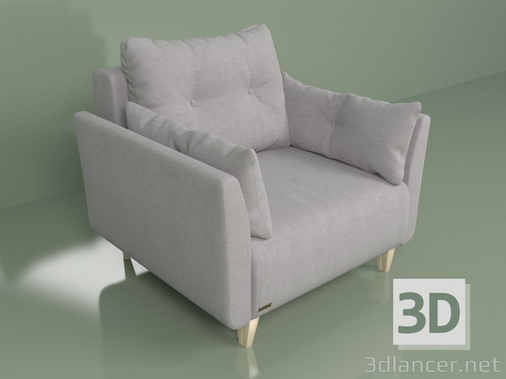 modello 3D Poltrona Preston - anteprima