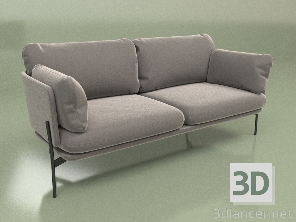 3D Modell Sofa Sussex (dunkelgrau) - Vorschau