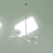 3d model Pendant lamp Branching Bubbles Summer 5 lights height 90 (white, brass) - preview