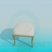 modello 3D Chairon due gambe - anteprima