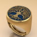 3d ring tree model buy - render