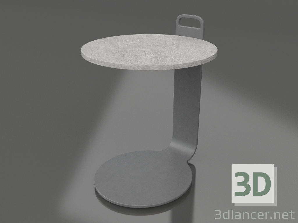 3d модель Стол кофейный Ø36 (Anthracite, DEKTON Kreta) – превью