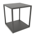 3d model Two-level square coffee table (METAL, 40X40X44) - preview