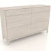 modello 3D Cassettiera FARGO 1500x450x950 mm (rovere sbiancato) - anteprima