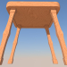 3d model Taburete - vista previa