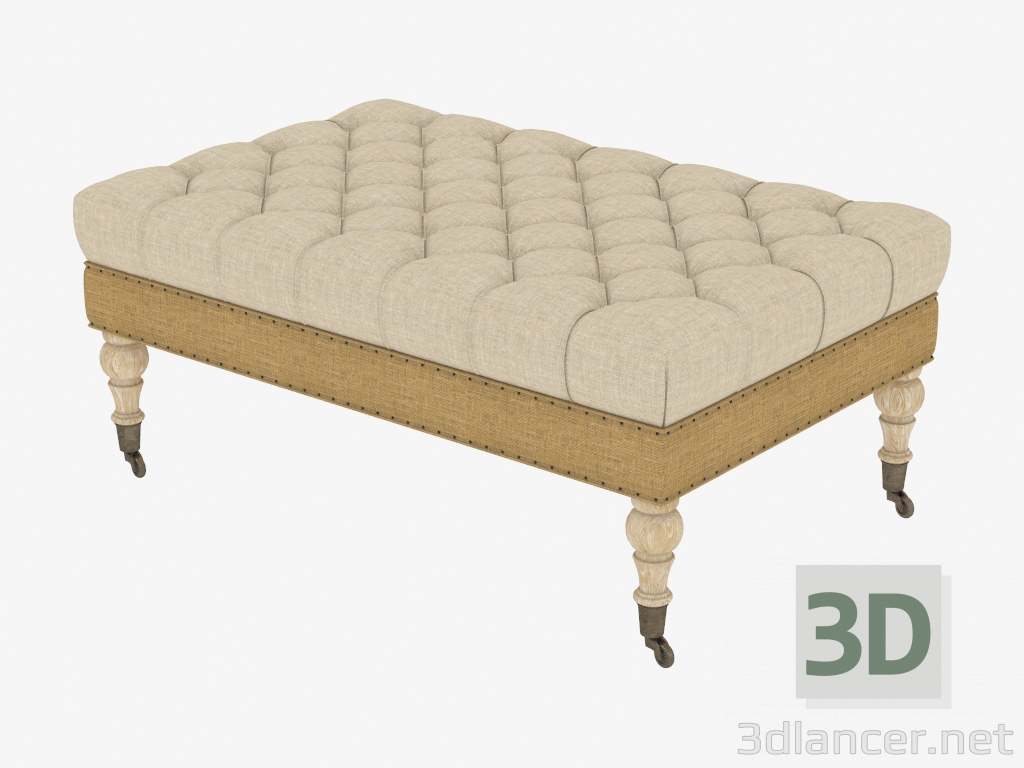 modello 3D Ottomano BRISTOL BANCO (7801.1108.A015-A) - anteprima