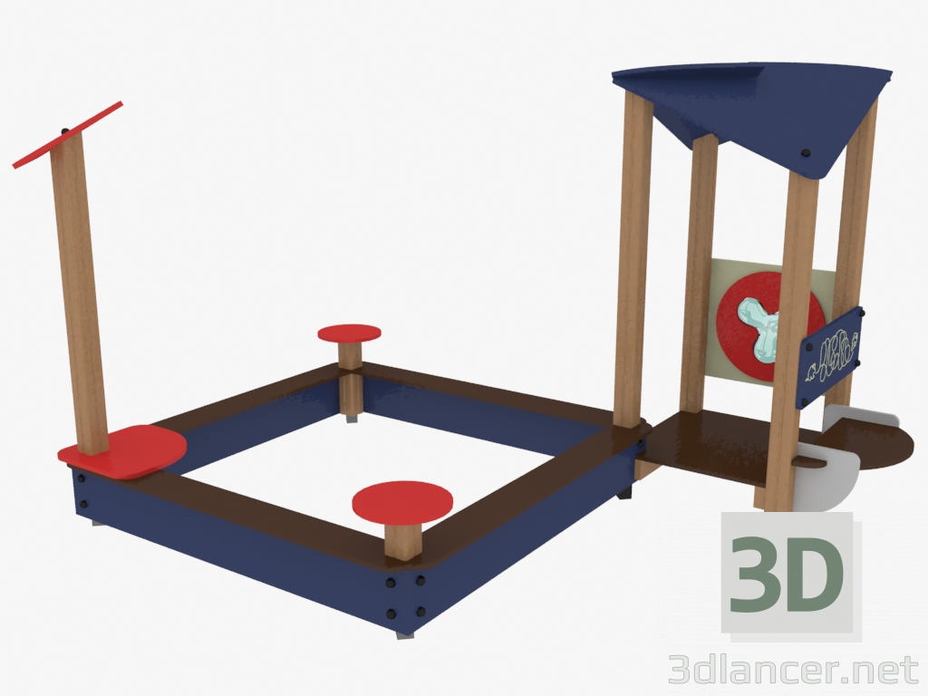 Modelo 3d Complexos de recreação infantil (4438) - preview