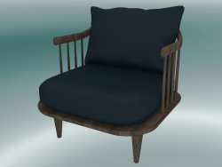 Fauteuil Fly (SC10, 70х73 Н 70 cm, Chêne huilé fumé avec Harald 2 182)