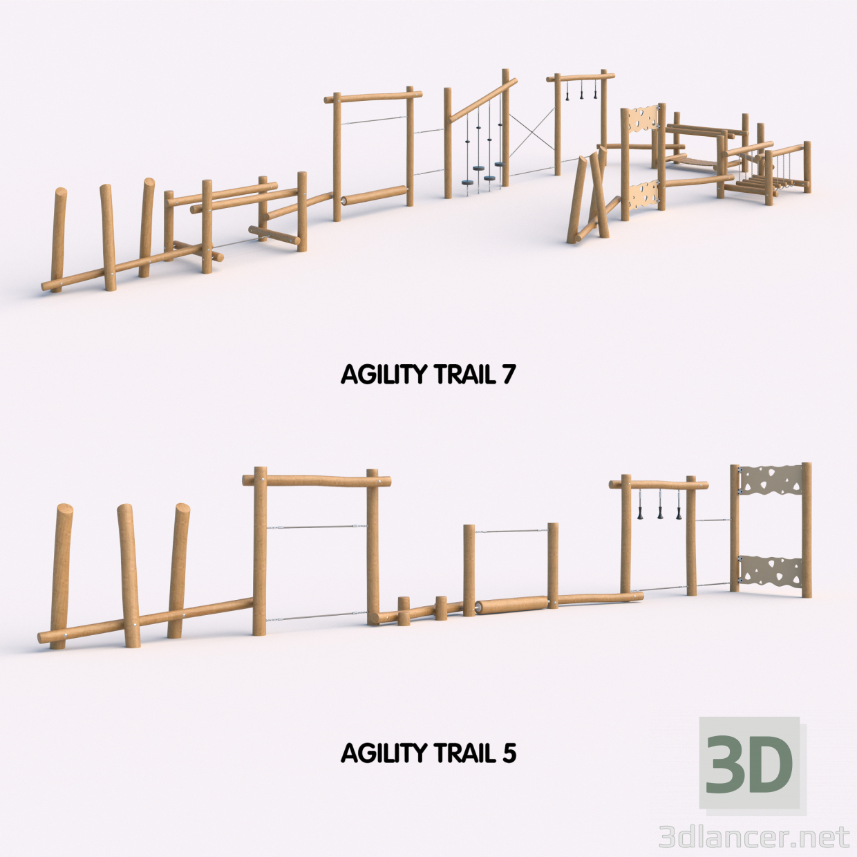 modèle 3D de Test de dextérité. Kompan acheter - rendu