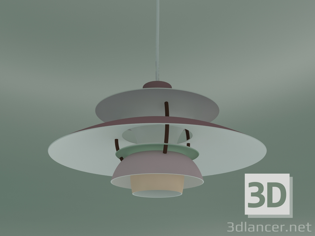 Modelo 3d Luminária pendente PH 5 MINI (E14, HUES OF ROSE) - preview