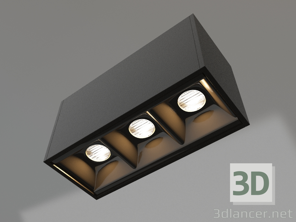 3d model Lámpara MAG-LASER-45-L84-3W Day4000 (BK, 15 grados, 24V) - vista previa