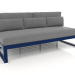 3d model Modular sofa, section 4, high back (Night blue) - preview