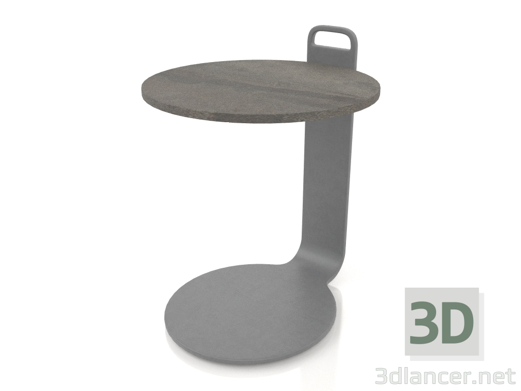 3d модель Стіл кавовий Ø36 (Anthracite, DEKTON Radium) – превью