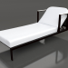 Modelo 3d Chaise longue com encosto de cabeça elevado (Preto) - preview