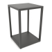 3d model Two-level square coffee table (METAL, 30X30X44) - preview