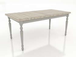 Tavolo da pranzo 1600x800 mm (piegato, RAL 7044, rovere chiaro)