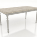 modello 3D Tavolo da pranzo 1600x800 mm (piegato, RAL 7044, rovere chiaro) - anteprima
