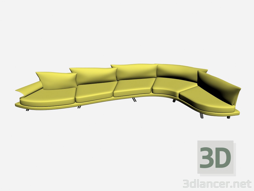 3d модель Диван Super roy esecuzione speciale 14 – превью