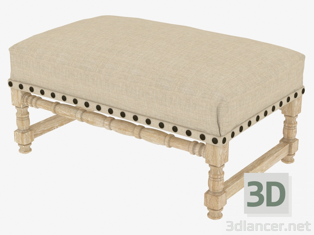 3d модель Скамья ANTWERPEN LINEN BENCH (7801.1110) – превью