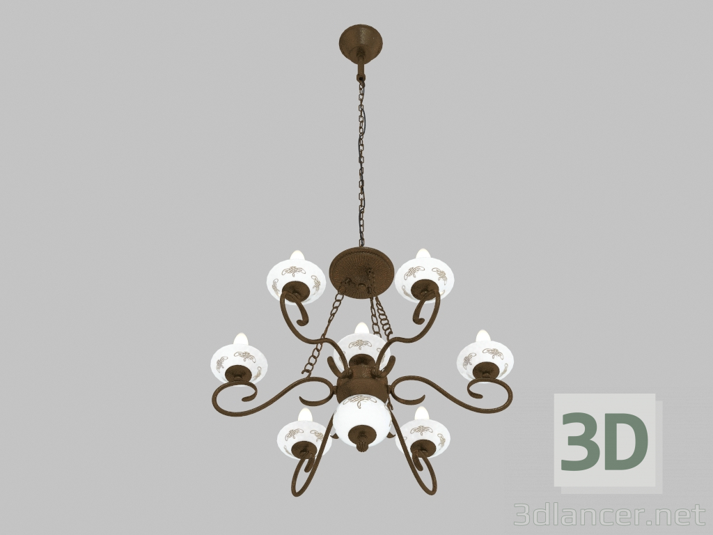 3d model Chandelier Pueblo (1255-7PC) - preview