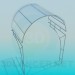 3d model Canopy of glass - preview