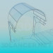 3d model Canopy of glass - preview