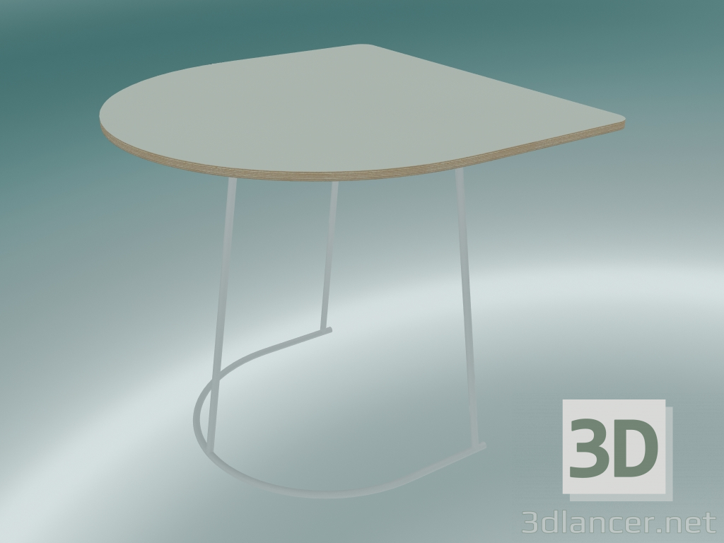 modèle 3D Table basse Airy (demi-taille, blanc) - preview