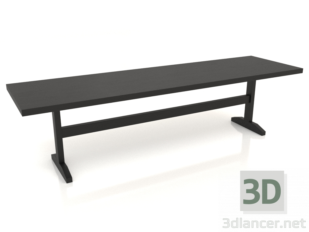 modello 3D Panca VK 12 (1600x450x420, legno nero) - anteprima