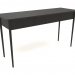 Modelo 3d Mesa de trabalho RT 01 (1660x565x885, madeira preta) - preview