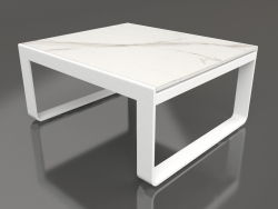 Mesa de clube 80 (DEKTON Aura, Branco)