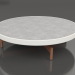 3D Modell Runder Couchtisch Ø90x22 (Achatgrau, DEKTON Kreta) - Vorschau