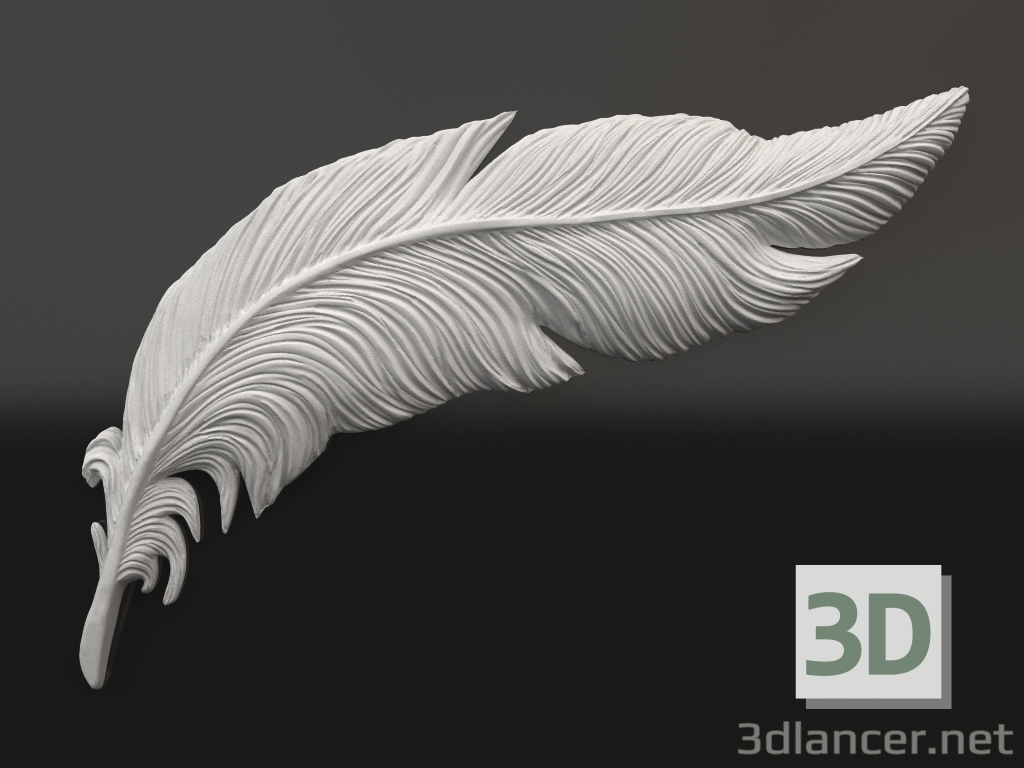 modèle 3D Élément décoratif en plâtre DE 060 (800x544x49) - preview