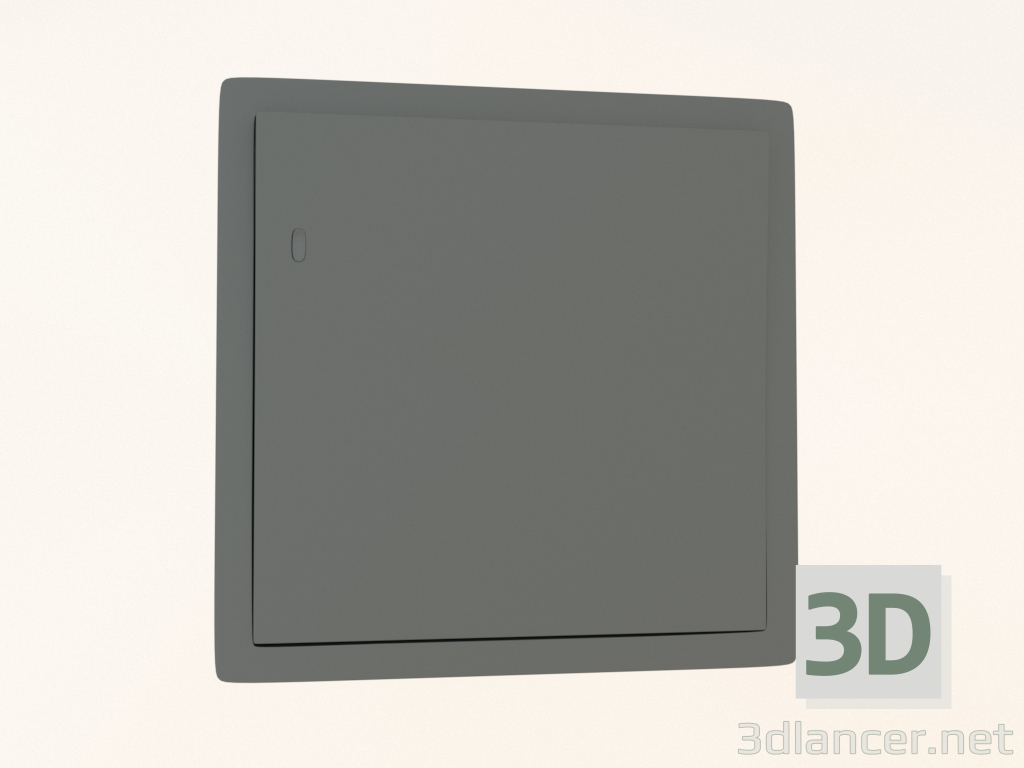 3d model Interruptor de 1 tecla con retroiluminación (10 A, 250 V, acero, DA29037) R98 - vista previa