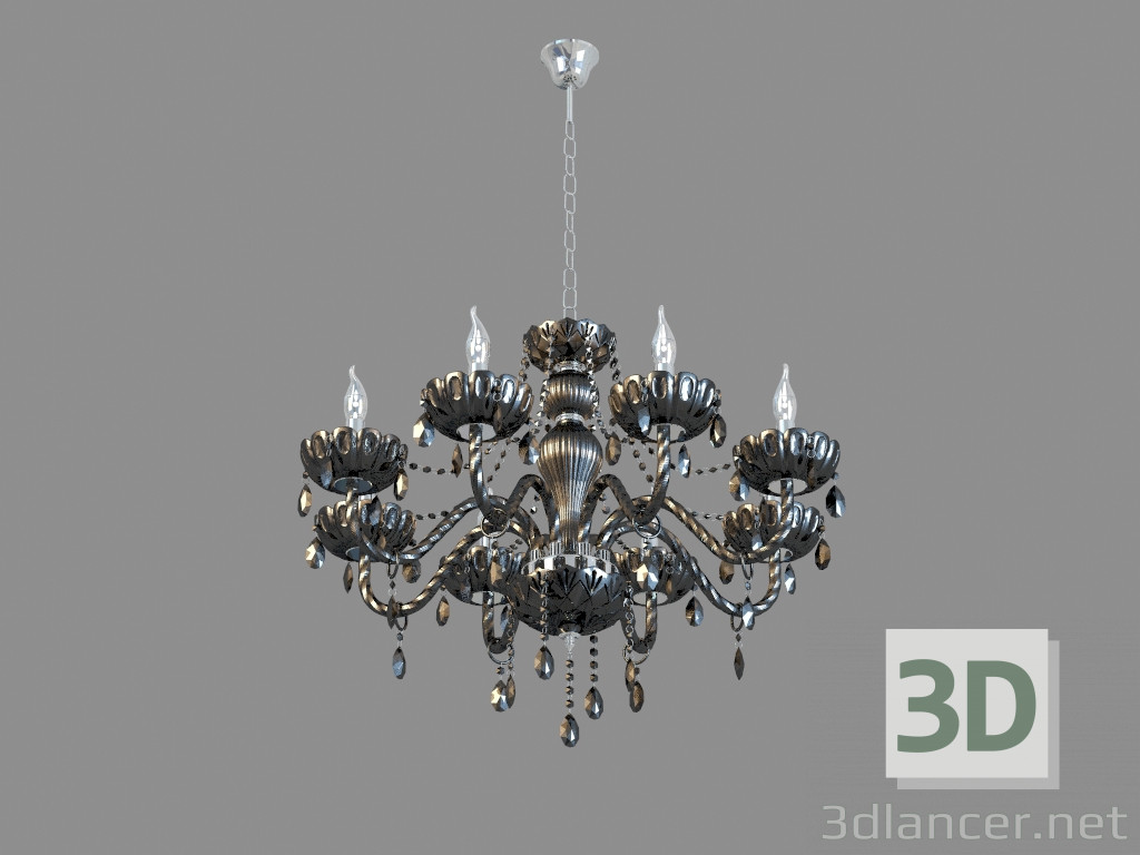 3d model Chandelier A3964LM-8BK - preview