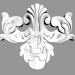 3d model Decorative panel W8037 - preview