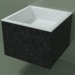 3d model Lavabo de pared (02R122301, Nero Assoluto M03, L 48, P 48, H 36 cm) - vista previa