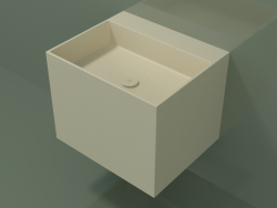 Wall-mounted washbasin (02UN33302, Bone C39, L 60, P 50, H 48 cm)