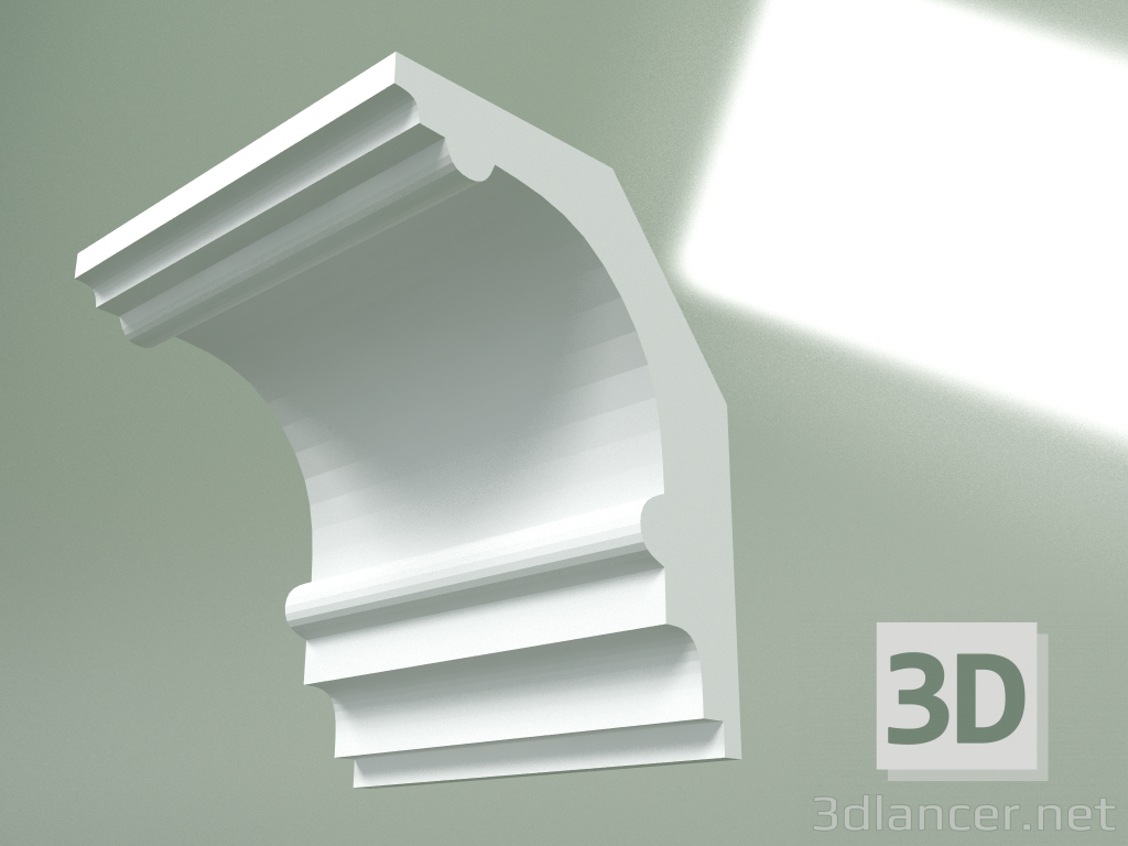 Modelo 3d Cornija de gesso (plinto de teto) KT364 - preview